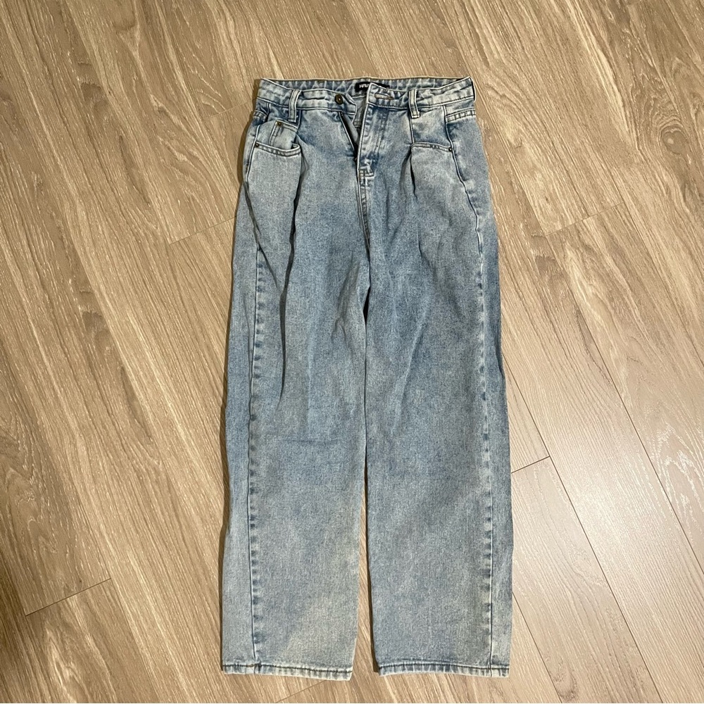 Women's Wide Leg Jeans - Blue